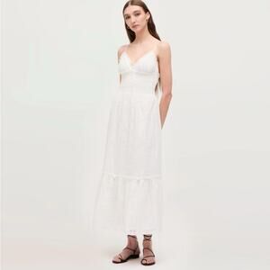 Hill House Home Dottie Nap Dress 100% Cotton White Eyelet L NWT $195